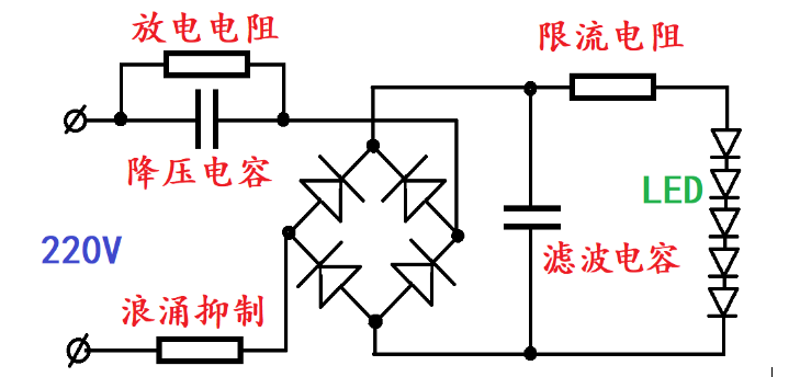 阻容降壓型電源原理
