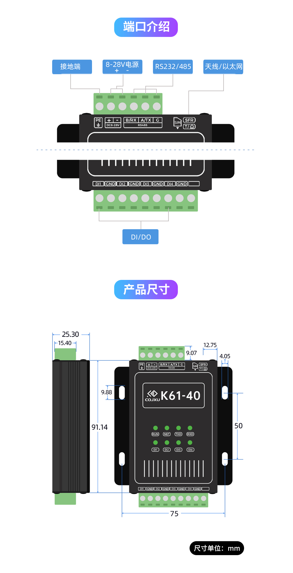 K61-DL20 開關量同步對傳模塊詳情_09