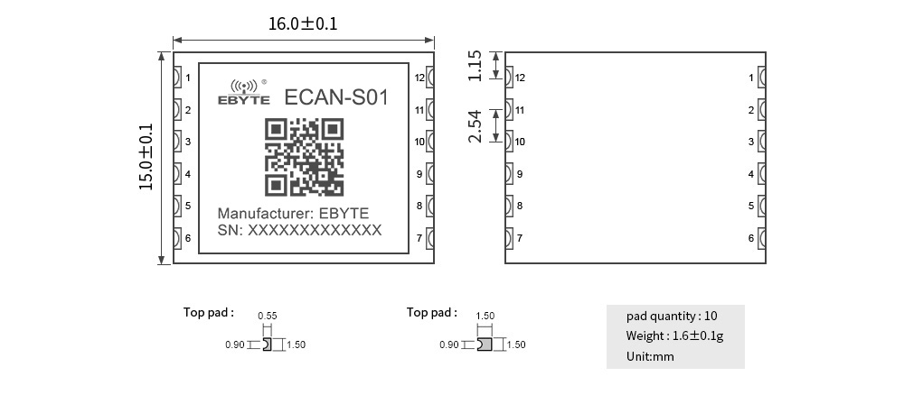 ECAN-S01-引腳