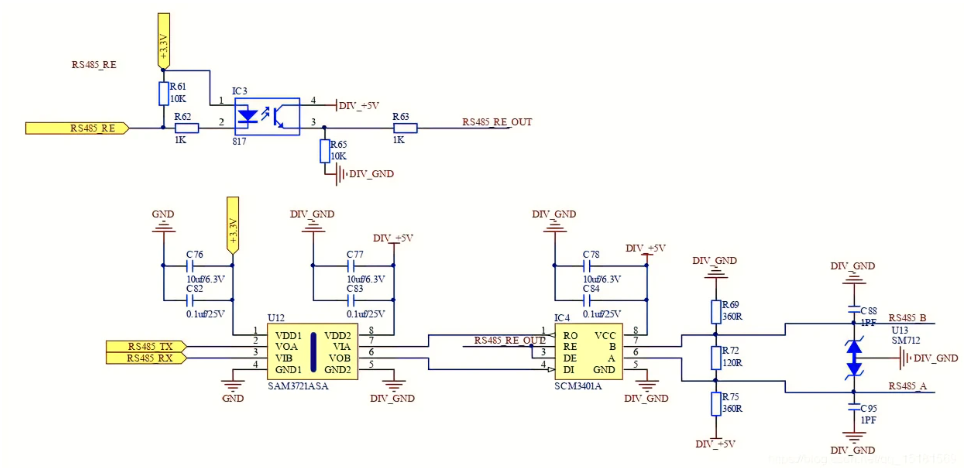 485隔離電路方案