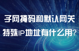 子網(wǎng)掩碼和默認(rèn)網(wǎng)關(guān)這兩個(gè)特殊的IP地址有什么用？