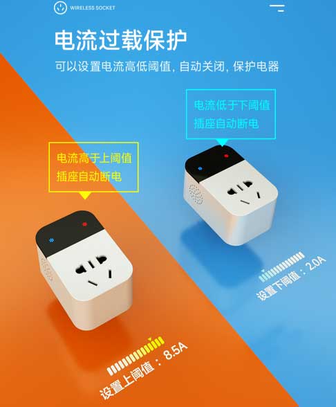 4G智能插座電流過載保護(hù)
