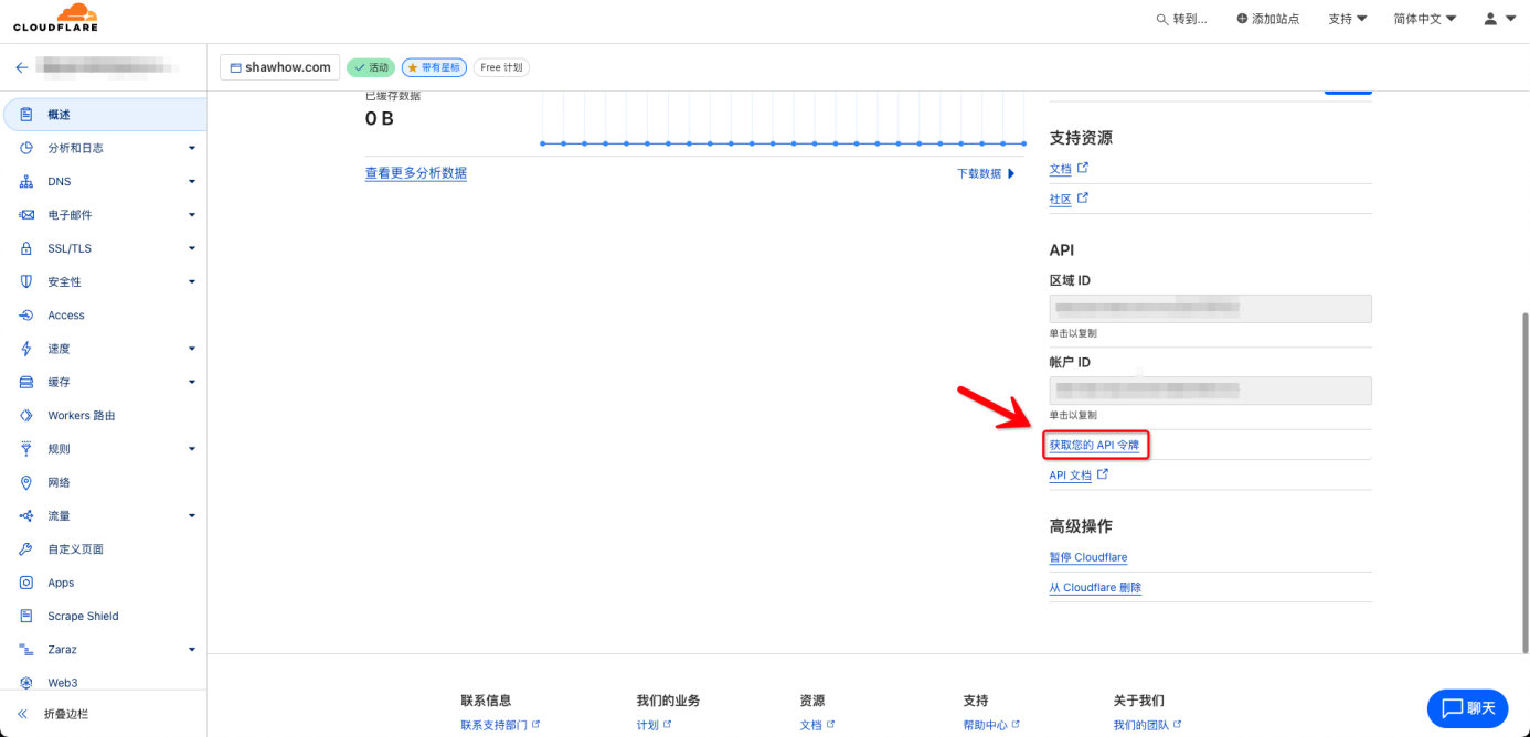 1  申請(qǐng)cloudflare泛域名教程