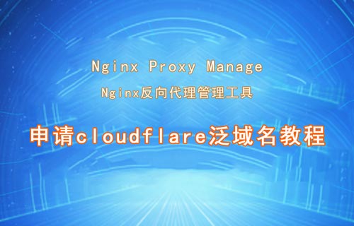 【服務(wù)器】Nginx Proxy Manager申請cloudflare泛域名教程