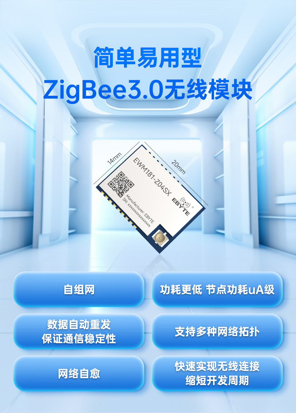 EWM181-Z04SX 簡單易用型zigbee模組 (1)