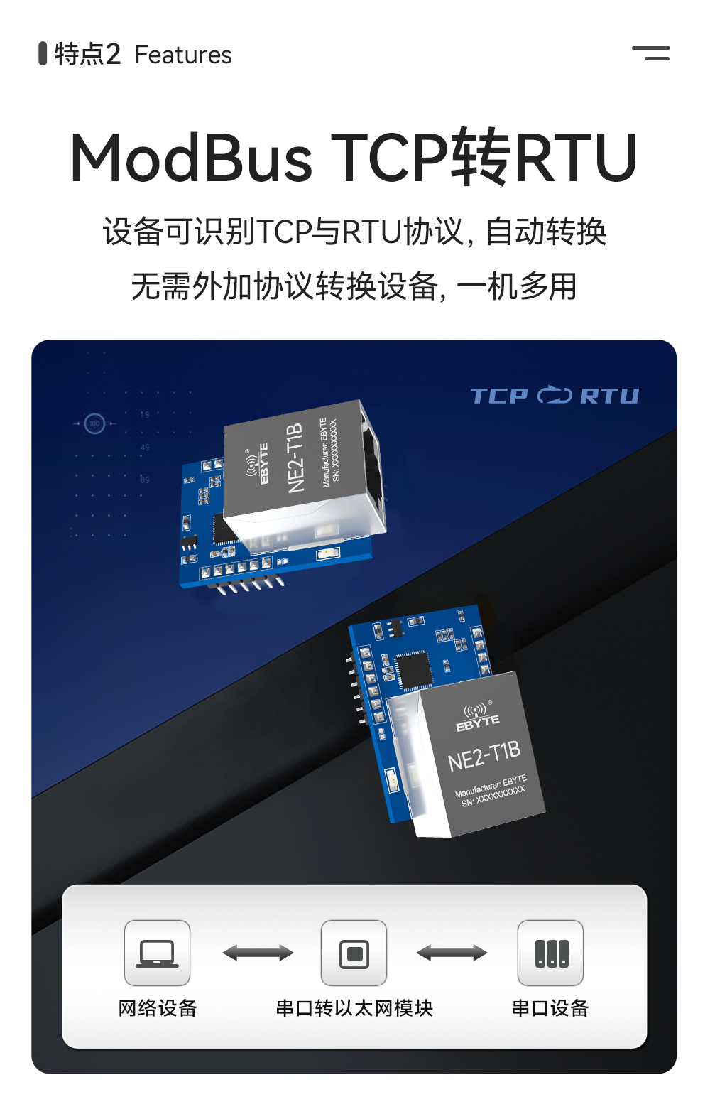 NE2-T1B 以太網(wǎng)轉(zhuǎn)串口模組 (5)