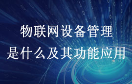 什么是物聯(lián)網(wǎng)設(shè)備管理及其組件功能應(yīng)用簡介