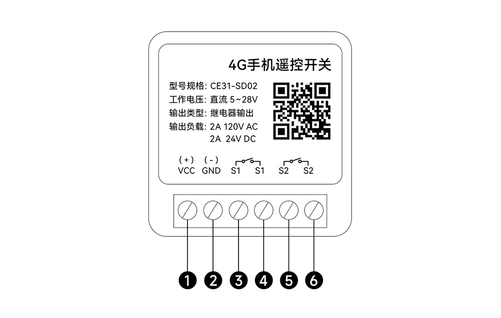 CE31-SD02 遙控開關(guān)引腳說明
