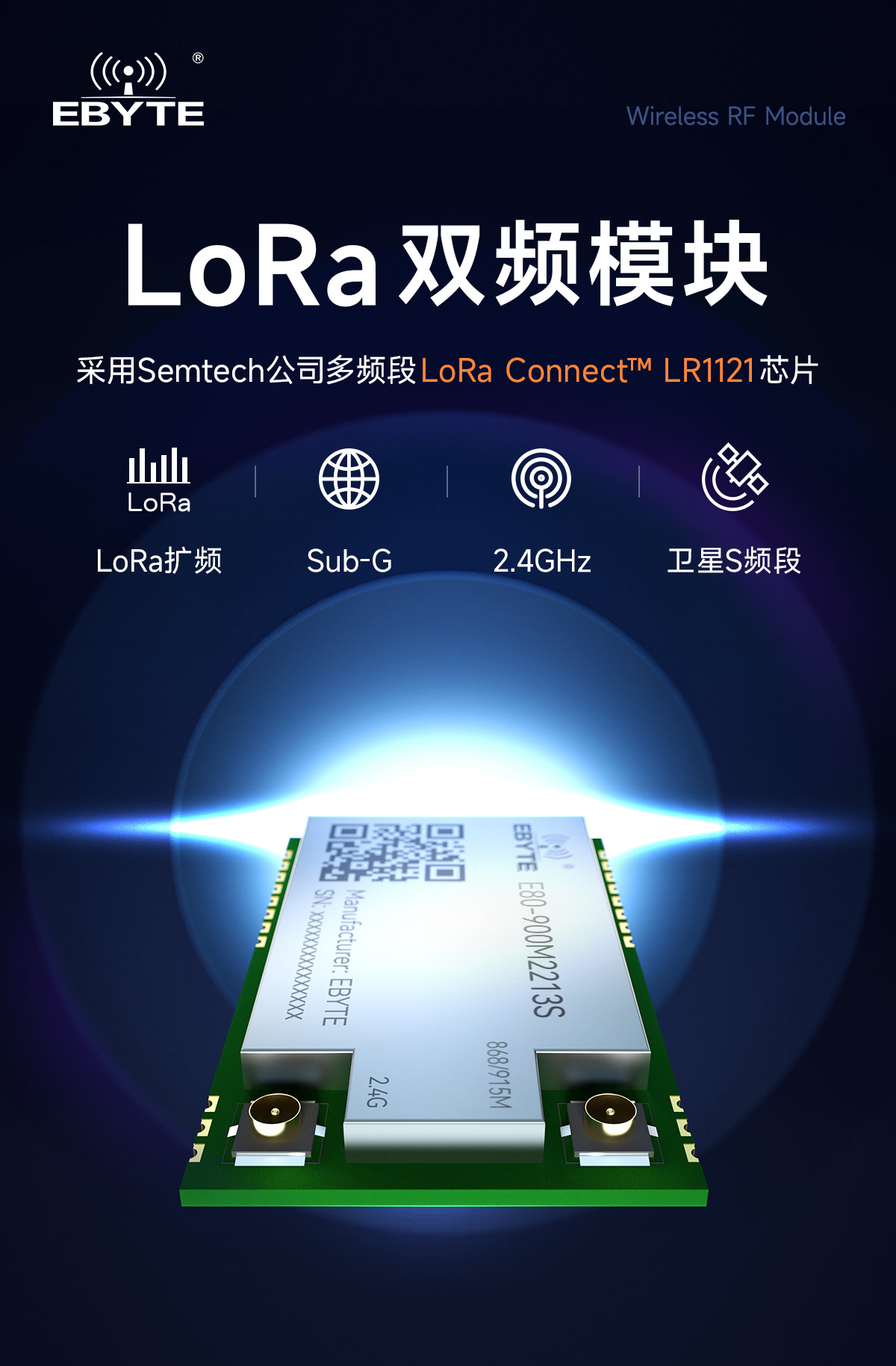 E80-900M2213S-lora雙頻模塊