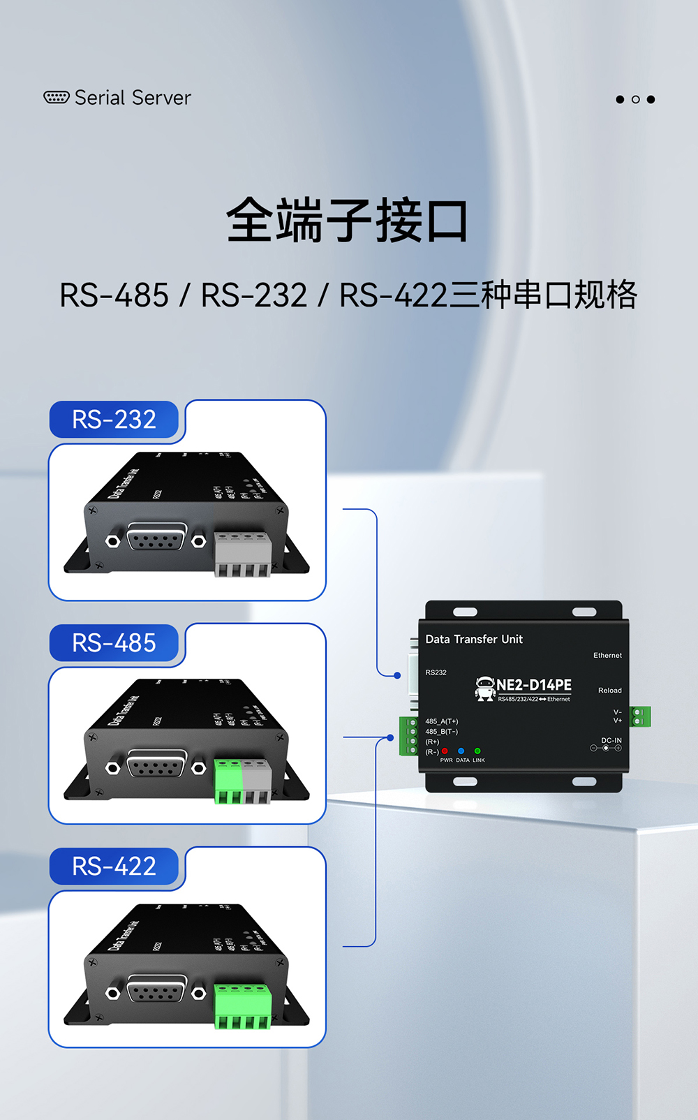NE2-D14PE 串口轉(zhuǎn)以太網(wǎng)串口服務(wù)器 (17)