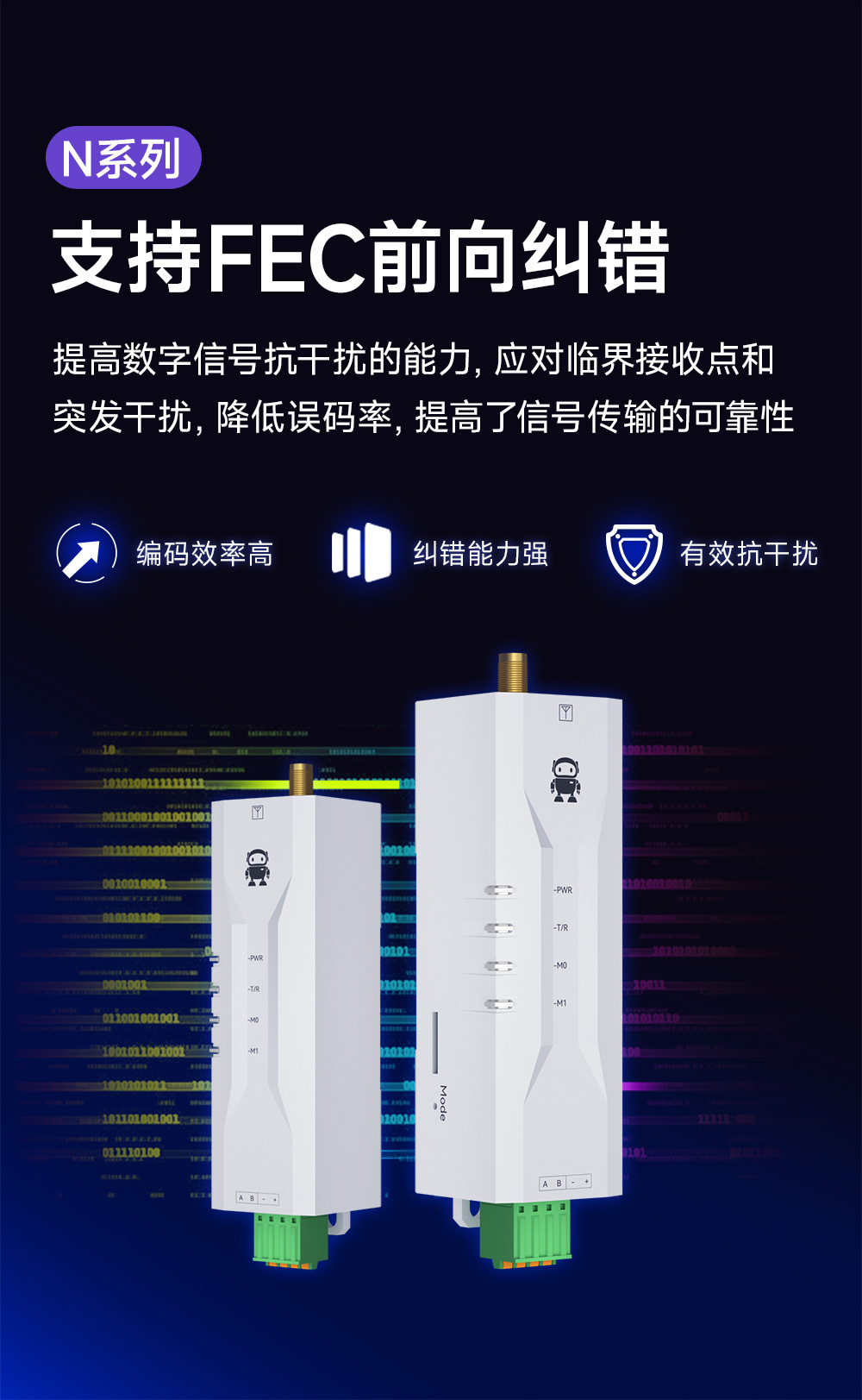 EWD95M-433N20(492) 微型窄帶RS485數(shù)傳電臺
