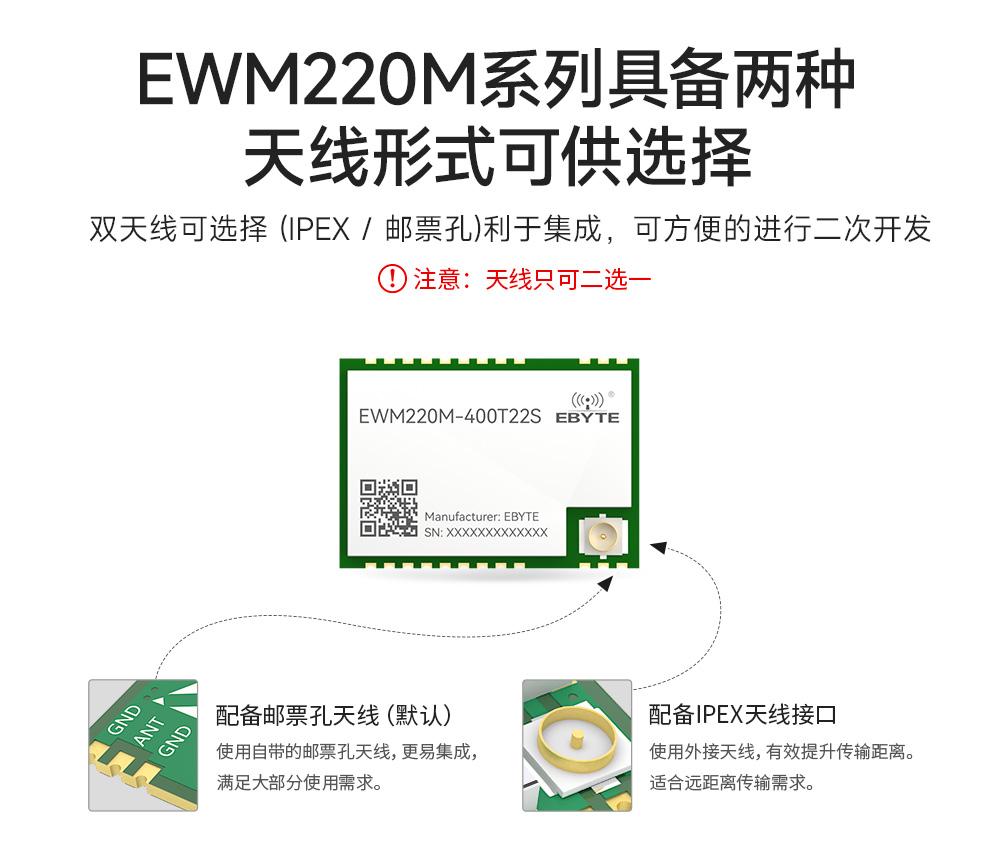 EWM220M-400T22S 小尺寸LoRa無線串口模塊 (10)