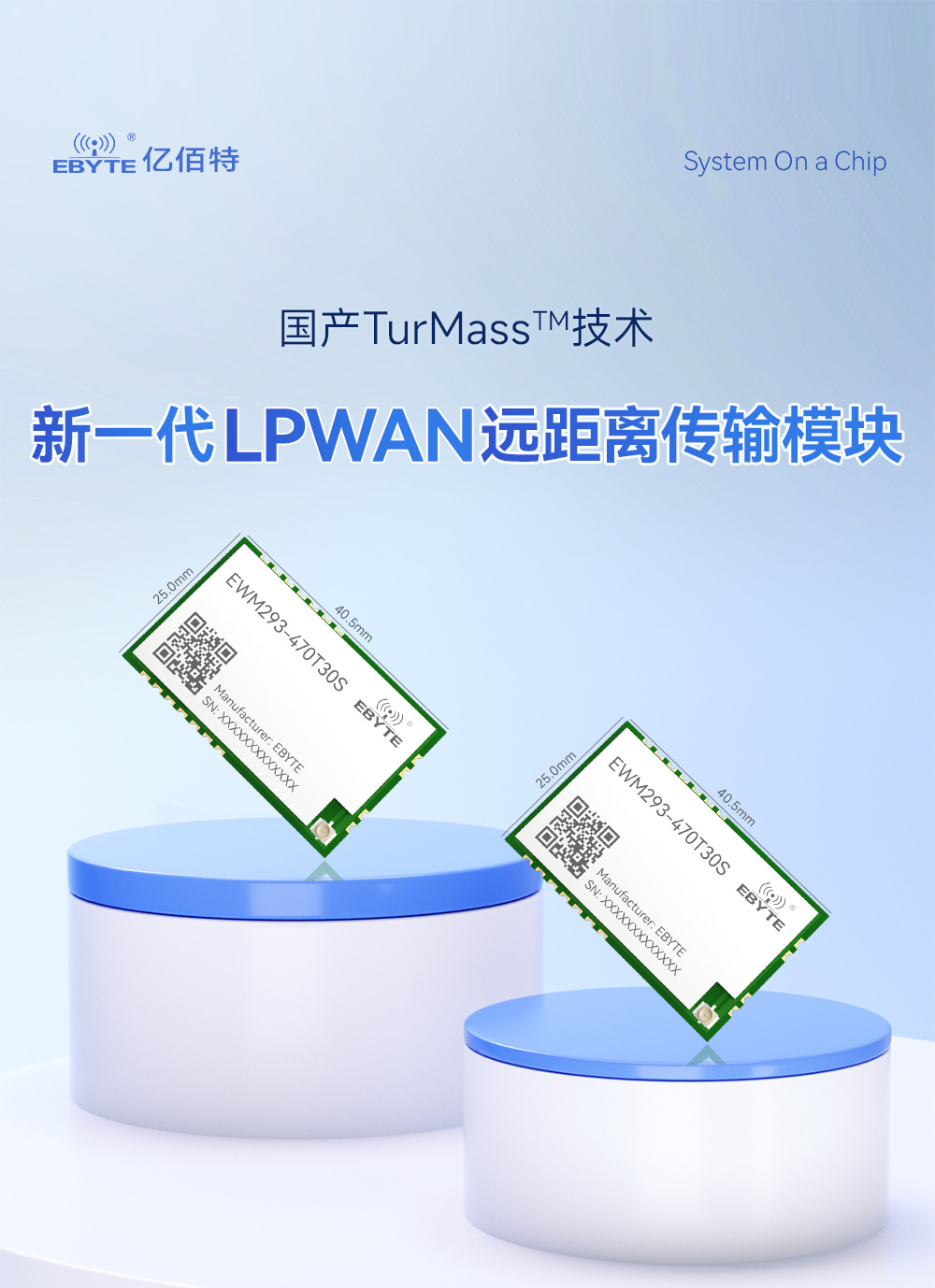 EWM293-470T30S 國(guó)產(chǎn)TurMass技術(shù)LPWAN遠(yuǎn)距離傳輸模塊  (1)