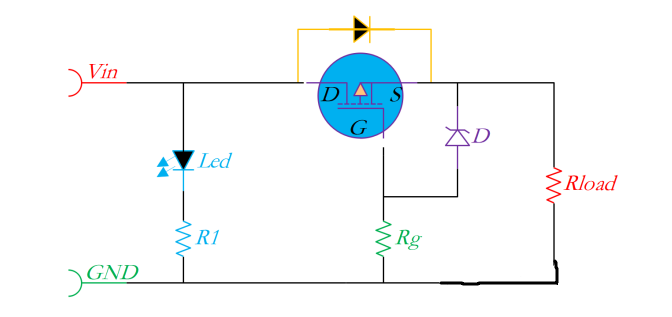 傳統(tǒng)的PMOS防反電路