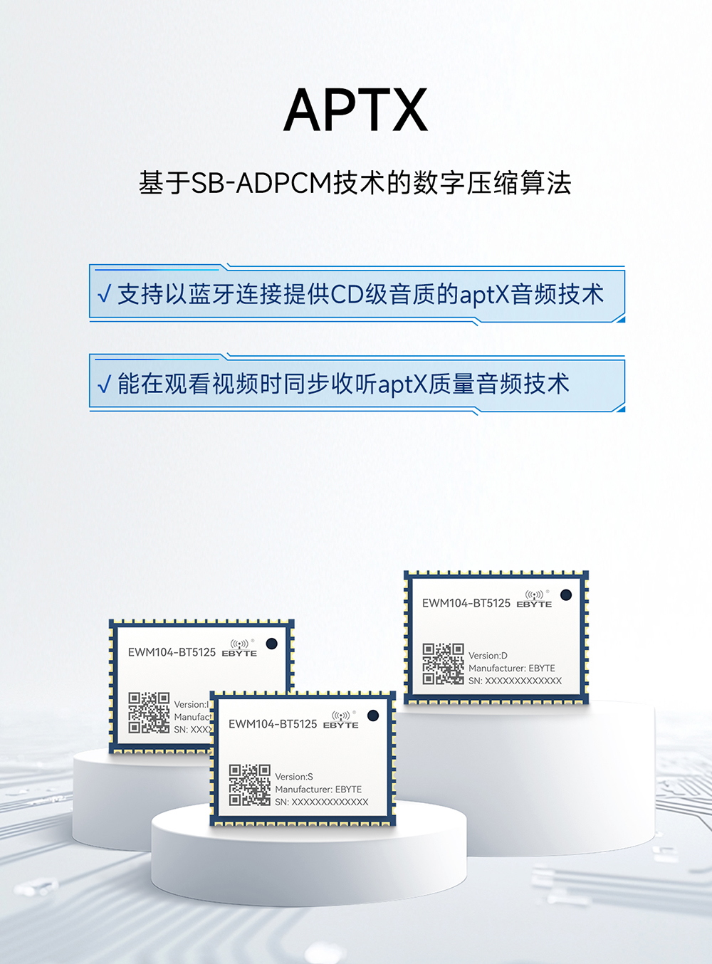 EWM104-BT5125(DAC) 藍(lán)牙音頻傳輸模塊  (5)