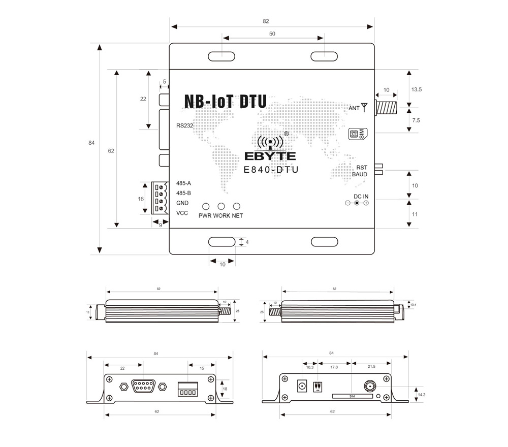 E840-DTU(EA01)引腳