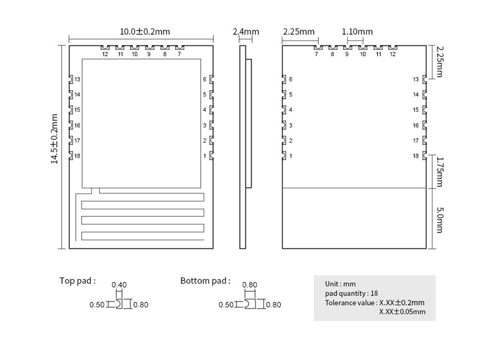 ?引腳 EWM104-BT13SP