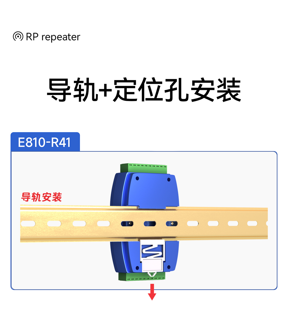 導軌+定位孔安裝