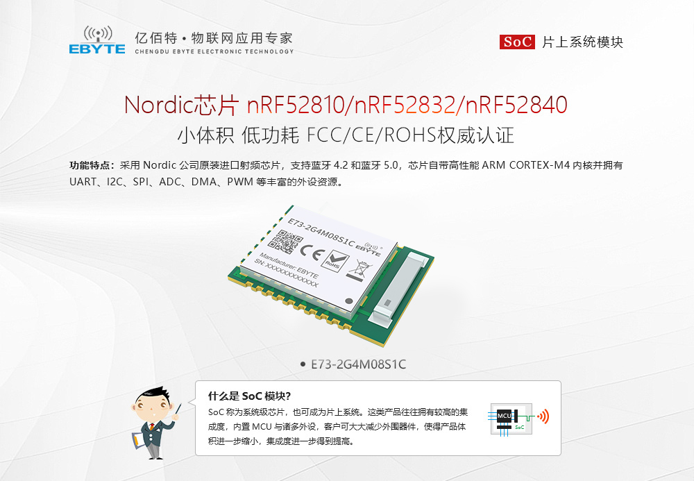 E73-2G4M08S1C藍(lán)牙模塊 (1)