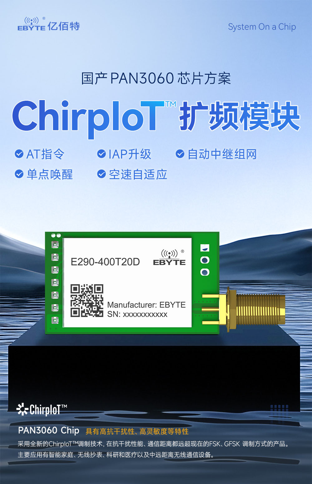 E290-400T20D 國產(chǎn)LoRa模塊詳情簡介 (1)
